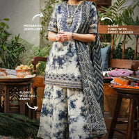 Sapphire Hania Amir 3pice unstitched - BK.Clothings