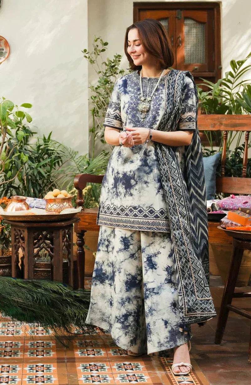 Sapphire Hania Amir 3pice unstitched - BK.Clothings